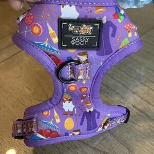 Sassy Woof Willy Wonka & The Chocolate Theme Dog Harness With 2 D Rings XXS